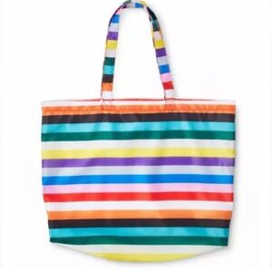NWT LEGO x Target Mix Stripe Lightweight Reusable Tote Bag
